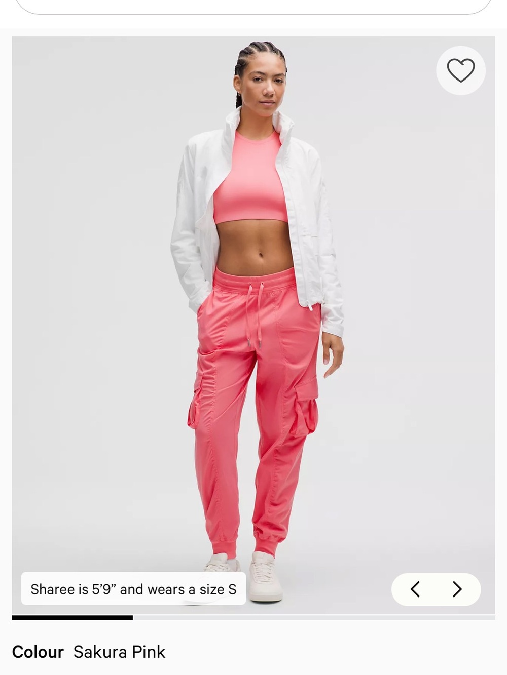 lululemon athletica Sakura Pink Cargo Joggers - Women's